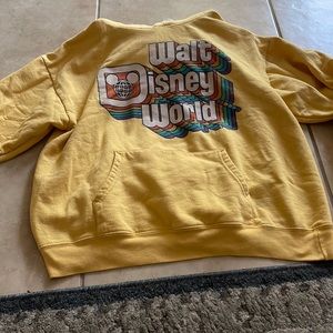 yellow sweatshirt